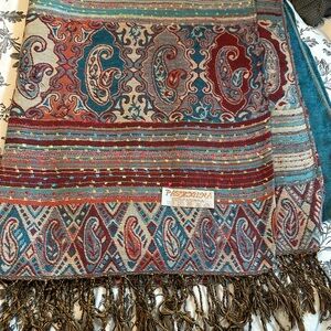 Pashmina Multicolor Striped Scarf shawl